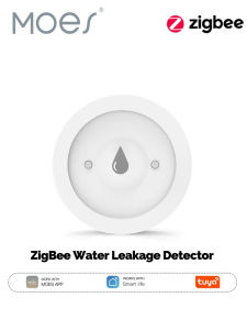 MOES | MOES Tuya ZigBee Water Leakage Detector Smart Water Flood Alarm Immersion Sensor IP66 Work With Smart Life App Remote Monitoring