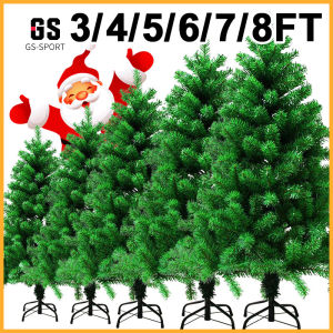 christmas tree large Snow Flocked 4FT/5FT/6FT/7FT/8FT christmas decorations Metal frame xmas tree
