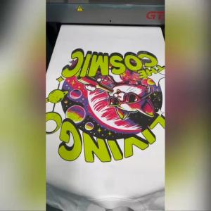 Molisa เสื้อยืดโอเวอร์ไซส์ เสื้อยืดแฟชั่น Cosmic ผ้าหนา คุณภาพดี Printed T shirt cotton100% คอกลม 68021#