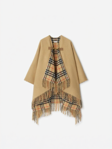 Burberry | Plaid Wool Cape
