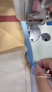 Chân vịt tra dây kéo kiểu mới S518L máy may công nghiệp 1 kim