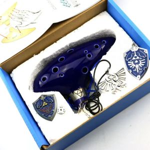 Bandai | Hot Ocarina Ceramic Legend Of 12 Tones Alto C Ceramic Ocarina Musical Instrument with Song Book Neck String Neck Cord