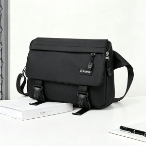 OTOHE Men Fashion Shoulder Bags Sling Chest Bag Cross Body Bags Messenger Bag Waterproof Cross Body Bag Large Capacity Sling Bags Simple Casual Sport Street Bag Student Teenager Bag