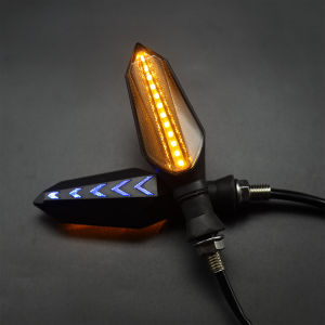 2 ชิ้น Universal รถจักรยานยนต์ LED ไฟเลี้ยวไฟสัญญาณ Amber ไฟกระพริบไฟกระพริบ