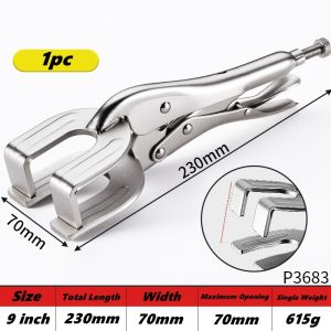 9 inch U-Shaped Welding Locking Pliers AdjustableMultifunctional Metal Welding Clamp Plier Quick-lock Release for Easy Removal