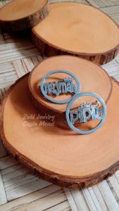 Bros Nama - Bros Jilbab Hijab - Zedd Jewelry: Warna Silver Emas dan Rosegold Tahan Lama Anti Karat - Cantik Berkualitas Cocok Untuk Kado Hadiah - Leha Brooch: Brass Stainless 18K Gold Plated - COD Bayar Di Tempat