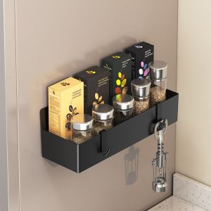 Giá Để Đồ Từ Tính Gắn Bên Hông Tủ Lạnh Chất Liệu ABS Giá Để Gia Vị Gắn Tường Kệ Nhà Bếp Dùng Cho Tủ Lạnh Phòng Giặt Phòng Tắm Lắp Đặt Không Cần Khoan.