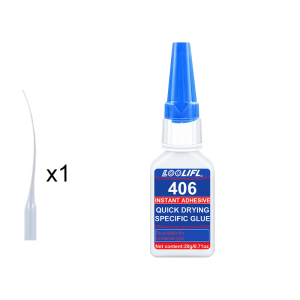 LOOLIFL New 406 Super Instant Glue Cyanoacrylate Super Glue 10 Second Quick Drying Adhesive For Ceramics Wood Quick Fix Tools