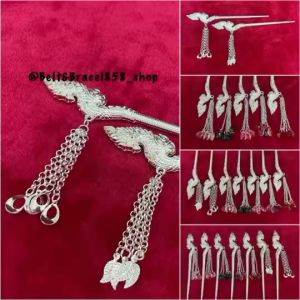 ปิ่นผมใดหนึ่ง ปิ่นพญานาค ปิ่นเจ้านาง ปิ่นประดับผม ผลิตภัณฑ์ไม้สำหรับหน้า ปิ่นระย้าพลอย สินค้าพร้อมส่งจากไทย