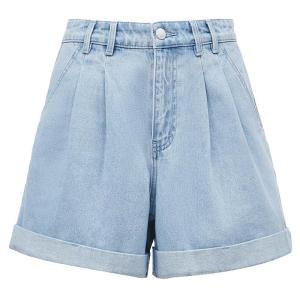 Vero Moda High Waist Straight Leg Jeans Shorts Womens Summer Casual Simple Matching Loose Fit Cotton Denim Skinnies