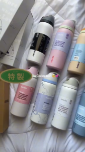 Aigo Insulated Stainless Steel Water Bottle Hand Held Straw Cup Double Layer Vacuum Cup Thermoses Water Bottle 1000ml Water Tumbler Vacuum Insulated Bottle