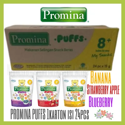 PROMINA PUFF Snack Bayi 8 bulan keatas 1karton isi 24 pcs