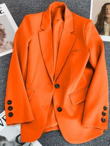 Pure Color Solid Color Suit Outwear Female 2024 Spring & Fall New Arrival Casual Elegant Fried Street Small Suit Top Coat
