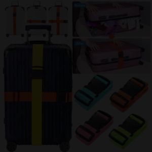 New Luggage Strap Adjustable Travel Accessories One Word Suitcase Buckle Strap Baggage Packing Belt Travel Suitcase Accessories