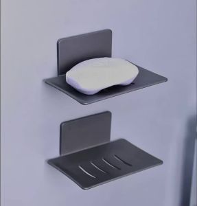 Giá Để Xà Phòng Gắn Tường Không Cần Khoan Khay Thoát Nước Giá Để Đồ Sáng Tạo Cho Phòng Tắm
