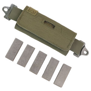 กระเป๋าถ่วงน้ำหนักหมวกนิรภัยทางยุทธวิธี BOOIU OPS Fast Airsoft กระเป๋าถ่วงน้ำหนักหมวก NVG พร้อมบล็อกถ่วงน้ำหนักห้าชิ้น