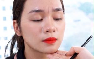 Thước chữ T thước đo chân mày trong phun xăm thẩm mỹ