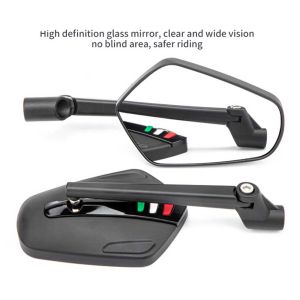 Universal Motorcycle Rear View Mirrors Rearview Handlebar Mirror CNC Aluminum Accessories For Honda Kawasaki Yamaha Xmax Ducati
