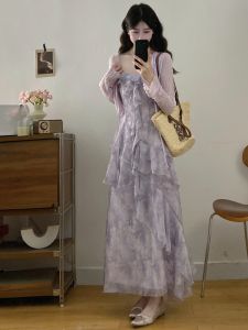 RELNLEX | Đầm Hè Elegance Plus Size Màu Tím