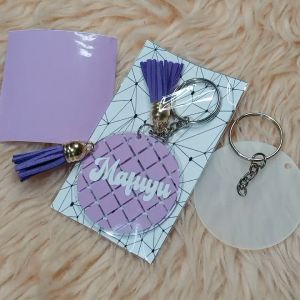 IK Personalized Round Acrylic Keychain