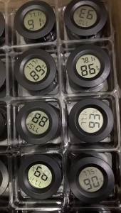 6-10 CÁI Nhiệt Kế LCD Kỹ Thuật Số Tròn Máy Đo Độ Ẩm Máy Đo Độ Ẩm Nhiệt Độ Trong Nhà Công Cụ Đo Điện Tử Gia Dụng