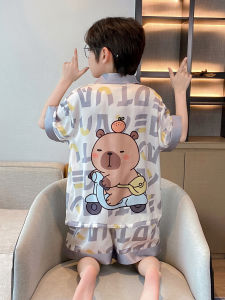 ANZHAOQI | Summer Lightweight Short Sleeve Boys Sleepwear Set