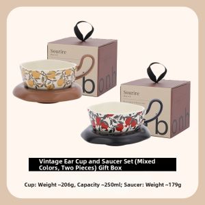 Elegant Ladies French Retro Coffee Cup
