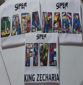 Avengers Theme Family Birthday Shirts Price Per Piece