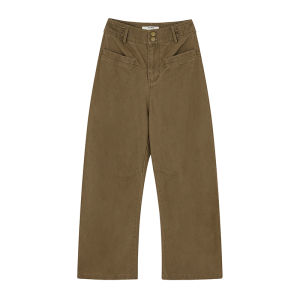 NIHAOKANONG | Quần Đùi Thẳng Chất Twill Thiết Kế Tinh Tế