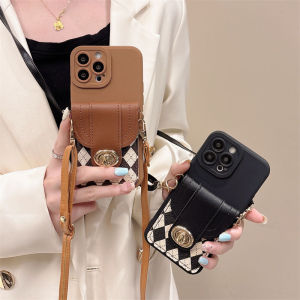 Fashionable Silicone Phone Case with Card Slot for Apple iPhone Xs Max X R 12 13 pro Max Womens Crossbody Lanyard Anti-Fall