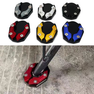 Universal รถจักรยานยนต์ขาตั้งฝาครอบจักรยานเท้า Kickstand Anti-Skid ขยายฐานสําหรับ Yamaha NMax Honda PCX