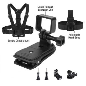 Bộ Phụ Kiện DJI Osmo Pocket 4 3: Giá Đỡ Ngực Dây Đeo Đầu Giá Đỡ Ba Lô Kèm Bộ Chuyển Đổi Mở Rộng Phụ Kiện Camera Hành Trình