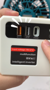 💥ถูกที่สุด💥ตัวแปลงไฟ อินเวอร์เตอร์ ไร้ สาย การชาร์จเร็ว อินเวอร์เตอร์ makita ตัวแปลงไฟฟ้า อินเวอร์แปลงไฟ เครื่องแปลงไฟ Power Converter Inverter 300W 1TypeC+2USB ตัวแปลงไฟ inverter 18v to 220v อินเวอร์เตอร์เพียวซายเวฟ 50Hz ตัวแปลงไฟในรถ แบตแปลงไฟ