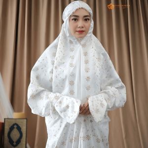 Mukena Terusan Dewasa Sutra Milo Premium