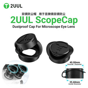 2UUL MS81 Microscope Eyepiece Protective Dust Cover Strong Light-blocking for Stereo Microscope Lens Protective Dust Cover Tool