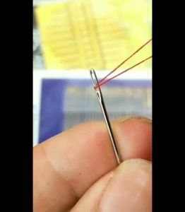 12 PCS Blind Sewing Needles Elderly Big Hole Stainless Steel Needle for Sewing Household DIY Beading Threading Needles
