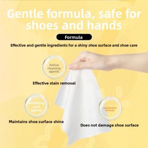 MONLEYTA | White Sneaker Cleaning Wipes Sport Leather Shoe Cleaner Whitening Stain Removal Tool Easy To Use No Rinse Required