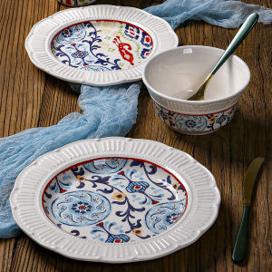 OMK Ruyi 9-11 ชุดชุดดินเนอร์ซีรั่ม - ชุดเซรามิกชุด 9-11 นิ้ว ดินเนอร์ที่น่ารัก