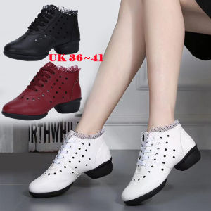 Sepatu Olahraga Wanita: Sepatu Jala Semi Boots & Sepatu Line Dance Renda