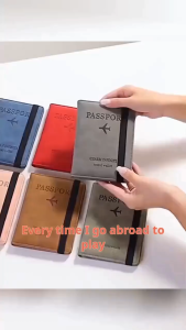 RFID Blocking Passport Wallet with Anti-Magnetic Protection | Multi-Use Document Cases for Travel & Daily Use | Fits Passports & Credit Cards