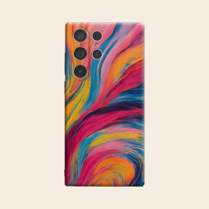 BILIBILI | colorful fluid painting Luxury Fashion Full Lens Protective Case for Samsung Galaxy S26 S25 S24 A56 A36 Plus Ultra