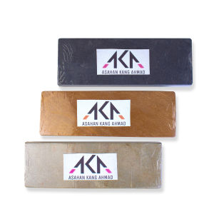 PROMO COD Alat Asah Pisau/Pengasahan pisau/Batu Asahan Asli Alam Bogor Kang Ahmad Satu paket Isi tiga batu dimensi 15x5x2cm knife sarpener pengasah pisau