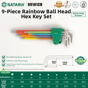 SATA  |Magnetic Hex Key Set 9 Pieces