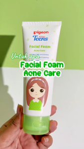 PIGEON TEENS FACIAL FOAM ACNE CARE 40ML| Kulit Berjerawat | Sabun Cuci Muka Remaja | Pembersih Muka Remaja
