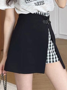Shalldoer | Trendy Plaid Mini Skirt Womens High Waist A-Line Short Skirt Versatile Fashionable Summer New Arrival Midi Skirt