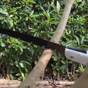 SK5 steel small folding saw 250MM outdoor folding hand saw Portable U-shaped woodworking saw Multi-functional garden logging saw household manual folding saw blade