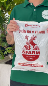 Phân bò hữu cơ vi sinh VIETPOT SFARM bao 2kg hoai mục giàu dinh dưỡng kích rễ tăng năng suất.