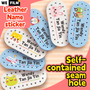 12Pcs Custom Leather Name Labels Waterproof Washable Iron On Tags Name Sticker Custom Handmade Clothing Fabric Label Sewing