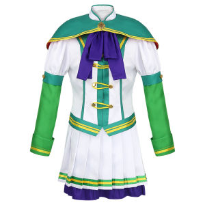 Anime Uma Musume Toukai Teiou Đồng Phục Học Sinh Trang Phục Hóa Trang Bộ Với Mũ Oguri - Im Lặng Suzuka Tuần Đặc Biệt Chủ Đề Polyester Đầm