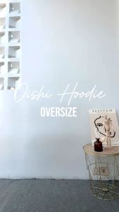 MJ Oishi Hoodie Oversize Wanita Korean Style Fleece Terbaru